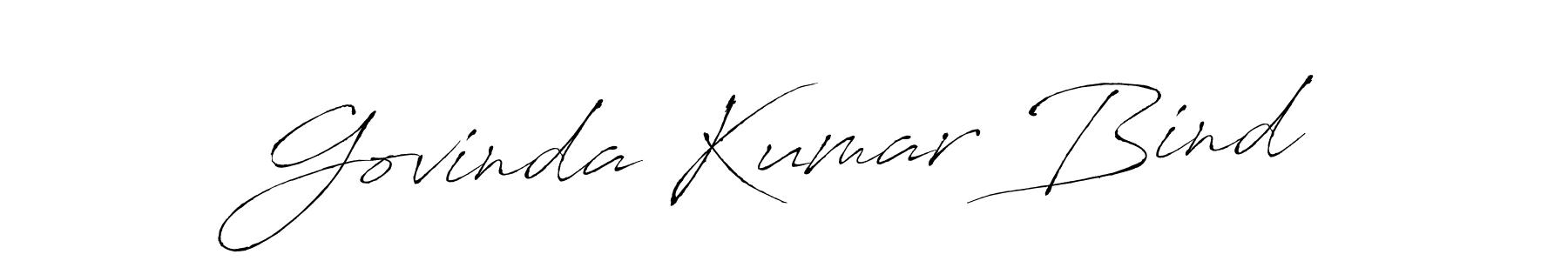 Design your own signature with our free online signature maker. With this signature software, you can create a handwritten (Antro_Vectra) signature for name Govinda Kumar Bind. Govinda Kumar Bind signature style 6 images and pictures png