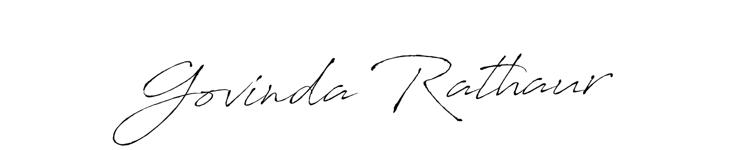 How to make Govinda Rathaur signature? Antro_Vectra is a professional autograph style. Create handwritten signature for Govinda Rathaur name. Govinda Rathaur signature style 6 images and pictures png