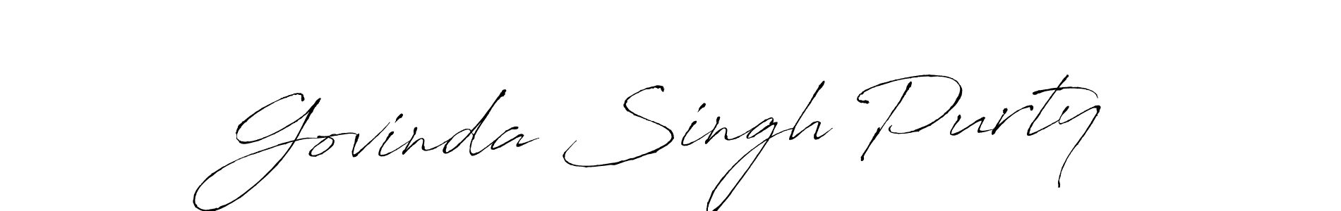 if you are searching for the best signature style for your name Govinda Singh Purty. so please give up your signature search. here we have designed multiple signature styles  using Antro_Vectra. Govinda Singh Purty signature style 6 images and pictures png