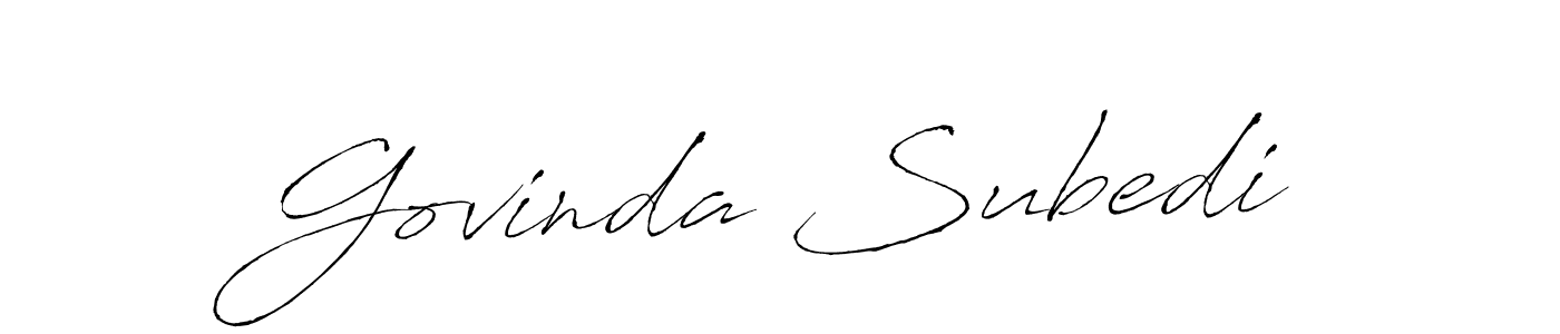 Make a beautiful signature design for name Govinda Subedi. Use this online signature maker to create a handwritten signature for free. Govinda Subedi signature style 6 images and pictures png