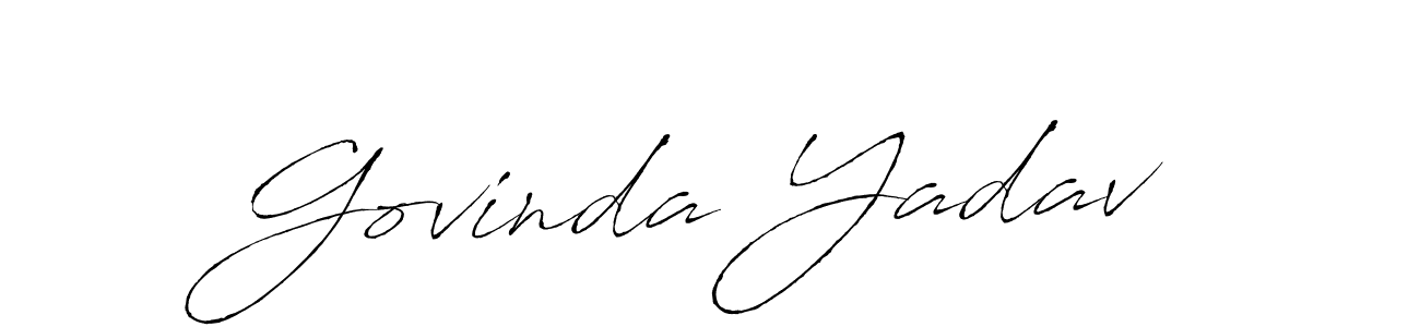 Also we have Govinda Yadav name is the best signature style. Create professional handwritten signature collection using Antro_Vectra autograph style. Govinda Yadav signature style 6 images and pictures png