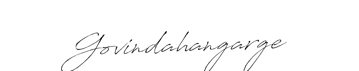 Use a signature maker to create a handwritten signature online. With this signature software, you can design (Antro_Vectra) your own signature for name Govindahangarge. Govindahangarge signature style 6 images and pictures png
