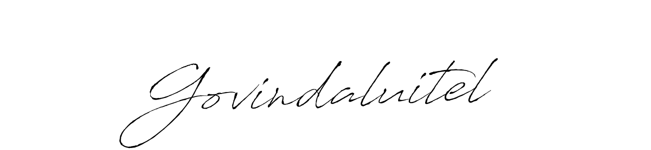 if you are searching for the best signature style for your name Govindaluitel. so please give up your signature search. here we have designed multiple signature styles  using Antro_Vectra. Govindaluitel signature style 6 images and pictures png