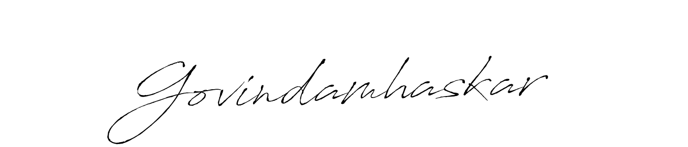 Govindamhaskar stylish signature style. Best Handwritten Sign (Antro_Vectra) for my name. Handwritten Signature Collection Ideas for my name Govindamhaskar. Govindamhaskar signature style 6 images and pictures png