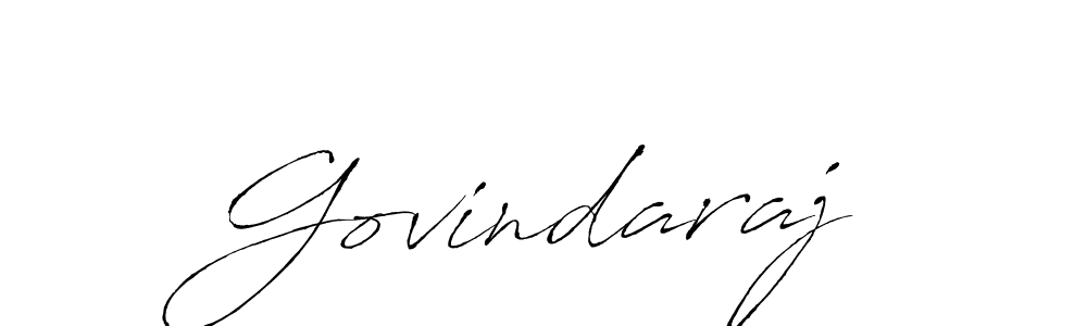 Make a beautiful signature design for name Govindaraj. With this signature (Antro_Vectra) style, you can create a handwritten signature for free. Govindaraj signature style 6 images and pictures png