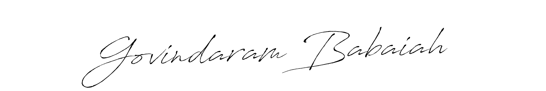 You should practise on your own different ways (Antro_Vectra) to write your name (Govindaram Babaiah) in signature. don't let someone else do it for you. Govindaram Babaiah signature style 6 images and pictures png
