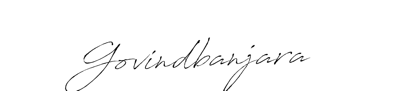 Make a beautiful signature design for name Govindbanjara. With this signature (Antro_Vectra) style, you can create a handwritten signature for free. Govindbanjara signature style 6 images and pictures png