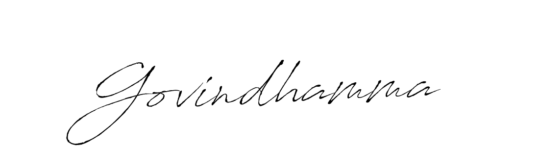 Govindhamma stylish signature style. Best Handwritten Sign (Antro_Vectra) for my name. Handwritten Signature Collection Ideas for my name Govindhamma. Govindhamma signature style 6 images and pictures png