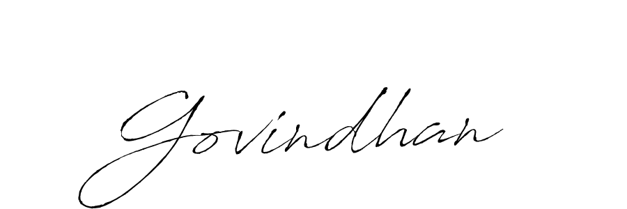 Create a beautiful signature design for name Govindhan. With this signature (Antro_Vectra) fonts, you can make a handwritten signature for free. Govindhan signature style 6 images and pictures png