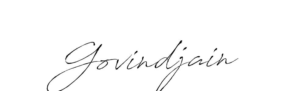 Make a beautiful signature design for name Govindjain. With this signature (Antro_Vectra) style, you can create a handwritten signature for free. Govindjain signature style 6 images and pictures png