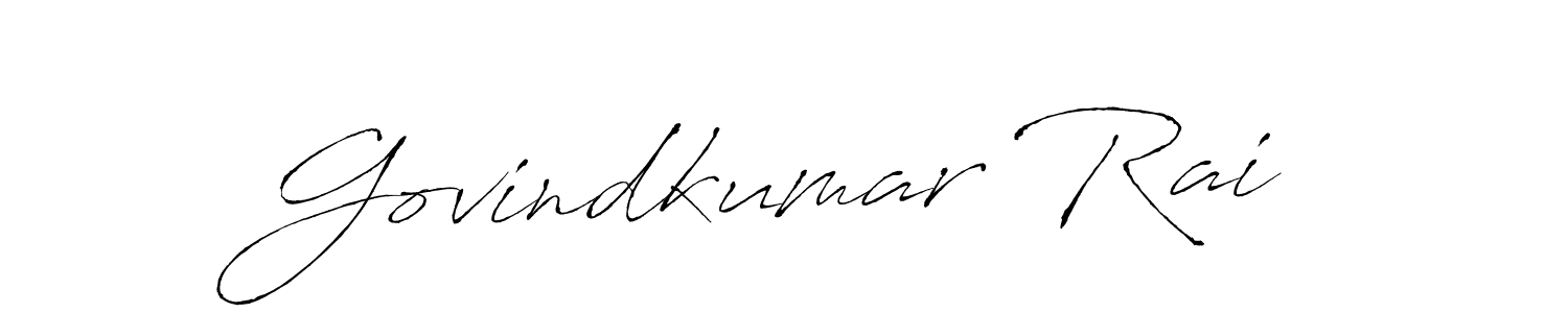 Make a beautiful signature design for name Govindkumar Rai. With this signature (Antro_Vectra) style, you can create a handwritten signature for free. Govindkumar Rai signature style 6 images and pictures png