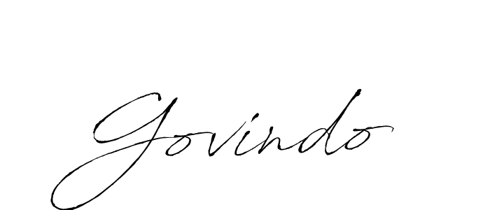 How to make Govindo name signature. Use Antro_Vectra style for creating short signs online. This is the latest handwritten sign. Govindo signature style 6 images and pictures png