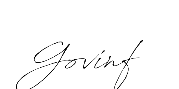 How to make Govinf signature? Antro_Vectra is a professional autograph style. Create handwritten signature for Govinf name. Govinf signature style 6 images and pictures png