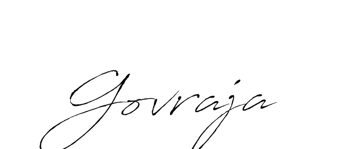 How to make Govraja signature? Antro_Vectra is a professional autograph style. Create handwritten signature for Govraja name. Govraja signature style 6 images and pictures png