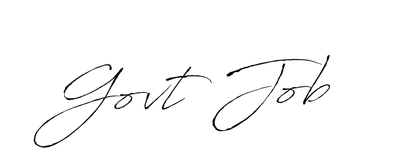 It looks lik you need a new signature style for name Govt Job. Design unique handwritten (Antro_Vectra) signature with our free signature maker in just a few clicks. Govt Job signature style 6 images and pictures png