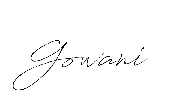 Similarly Antro_Vectra is the best handwritten signature design. Signature creator online .You can use it as an online autograph creator for name Gowani. Gowani signature style 6 images and pictures png