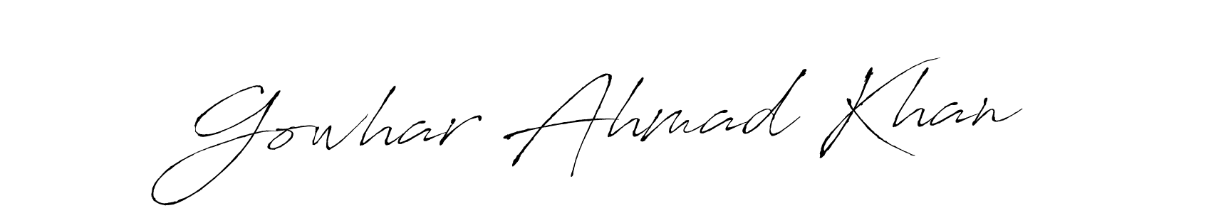 if you are searching for the best signature style for your name Gowhar Ahmad Khan. so please give up your signature search. here we have designed multiple signature styles  using Antro_Vectra. Gowhar Ahmad Khan signature style 6 images and pictures png