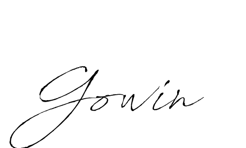 Best and Professional Signature Style for Gowin. Antro_Vectra Best Signature Style Collection. Gowin signature style 6 images and pictures png