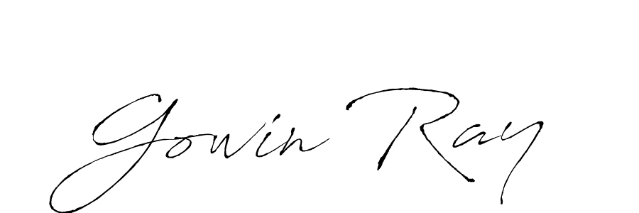 How to make Gowin Ray signature? Antro_Vectra is a professional autograph style. Create handwritten signature for Gowin Ray name. Gowin Ray signature style 6 images and pictures png