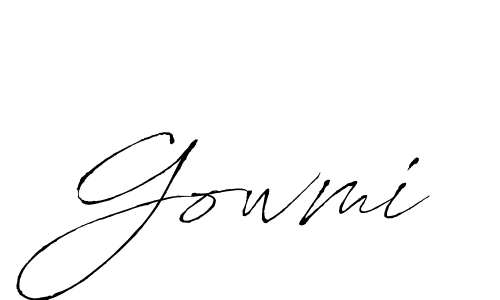 Make a beautiful signature design for name Gowmi. Use this online signature maker to create a handwritten signature for free. Gowmi signature style 6 images and pictures png