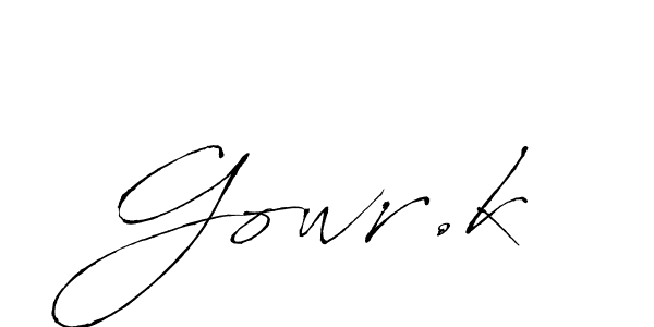 Create a beautiful signature design for name Gowr.k. With this signature (Antro_Vectra) fonts, you can make a handwritten signature for free. Gowr.k signature style 6 images and pictures png