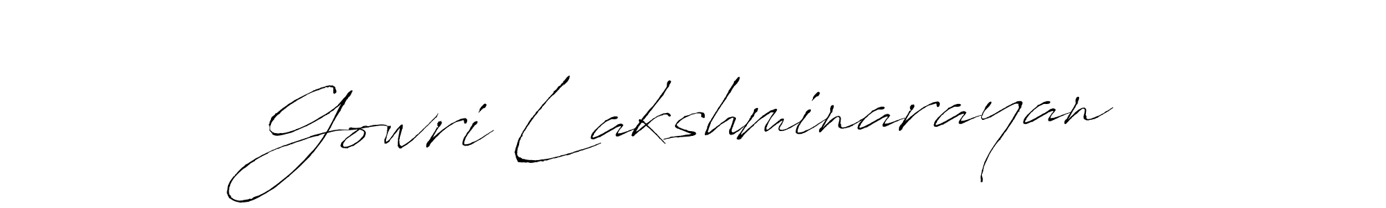 Also You can easily find your signature by using the search form. We will create Gowri Lakshminarayan name handwritten signature images for you free of cost using Antro_Vectra sign style. Gowri Lakshminarayan signature style 6 images and pictures png