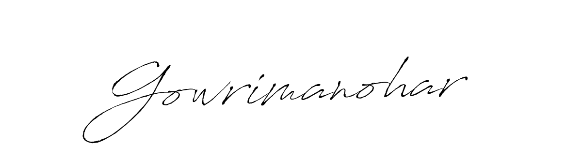 Once you've used our free online signature maker to create your best signature Antro_Vectra style, it's time to enjoy all of the benefits that Gowrimanohar name signing documents. Gowrimanohar signature style 6 images and pictures png