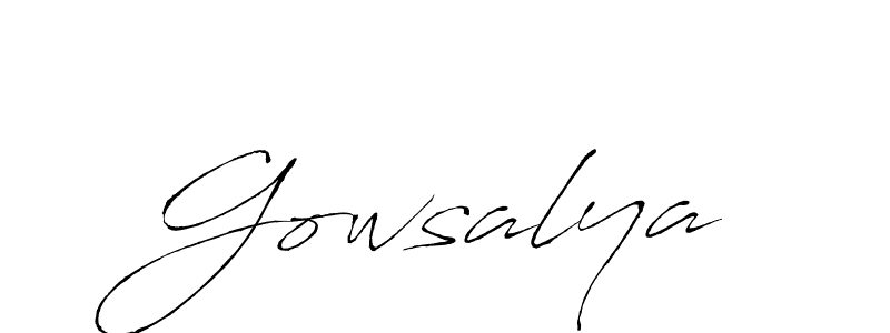 Also we have Gowsalya name is the best signature style. Create professional handwritten signature collection using Antro_Vectra autograph style. Gowsalya signature style 6 images and pictures png