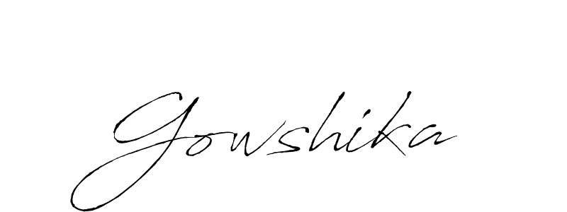 Similarly Antro_Vectra is the best handwritten signature design. Signature creator online .You can use it as an online autograph creator for name Gowshika. Gowshika signature style 6 images and pictures png