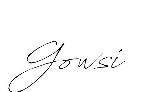 Create a beautiful signature design for name Gowsi. With this signature (Antro_Vectra) fonts, you can make a handwritten signature for free. Gowsi signature style 6 images and pictures png