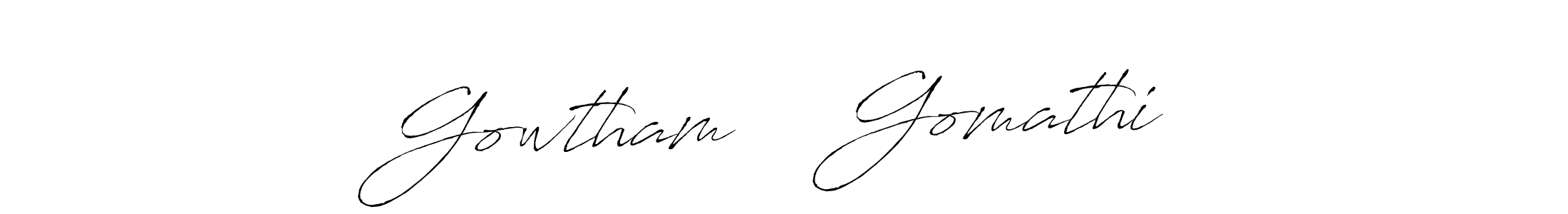 How to make Gowtham ❤️ Gomathi signature? Antro_Vectra is a professional autograph style. Create handwritten signature for Gowtham ❤️ Gomathi name. Gowtham ❤️ Gomathi signature style 6 images and pictures png