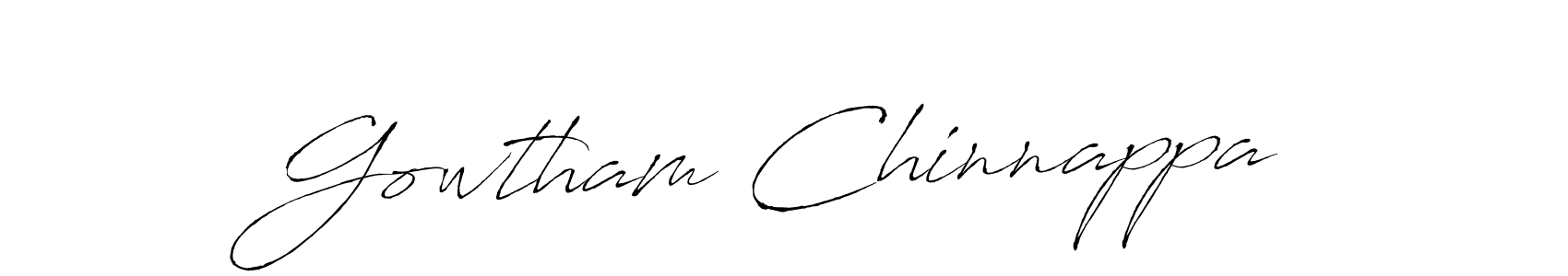 Gowtham Chinnappa stylish signature style. Best Handwritten Sign (Antro_Vectra) for my name. Handwritten Signature Collection Ideas for my name Gowtham Chinnappa. Gowtham Chinnappa signature style 6 images and pictures png
