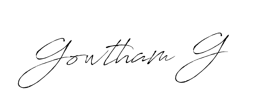 Also You can easily find your signature by using the search form. We will create Gowtham G name handwritten signature images for you free of cost using Antro_Vectra sign style. Gowtham G signature style 6 images and pictures png