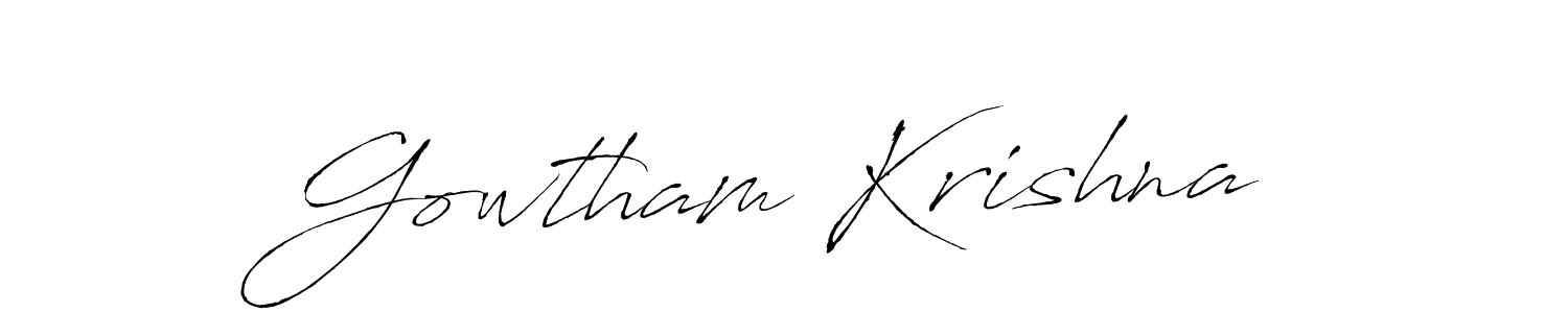 Similarly Antro_Vectra is the best handwritten signature design. Signature creator online .You can use it as an online autograph creator for name Gowtham Krishna. Gowtham Krishna signature style 6 images and pictures png