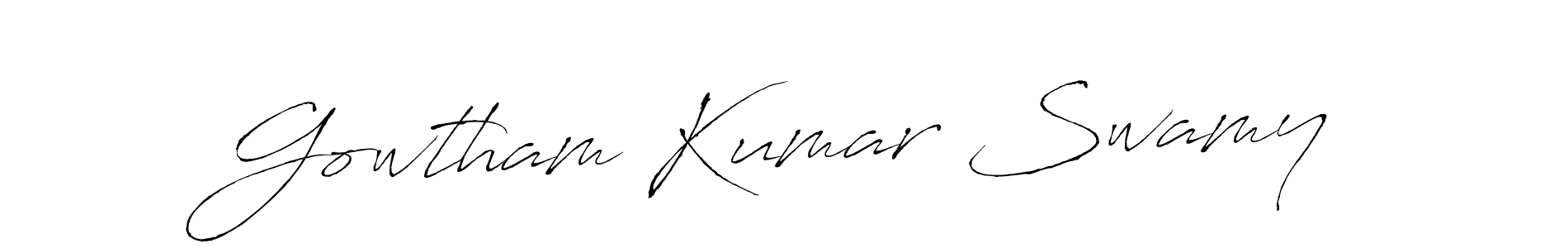 Gowtham Kumar Swamy stylish signature style. Best Handwritten Sign (Antro_Vectra) for my name. Handwritten Signature Collection Ideas for my name Gowtham Kumar Swamy. Gowtham Kumar Swamy signature style 6 images and pictures png