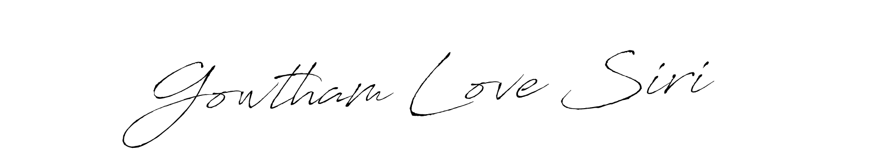 Make a beautiful signature design for name Gowtham Love Siri. Use this online signature maker to create a handwritten signature for free. Gowtham Love Siri signature style 6 images and pictures png