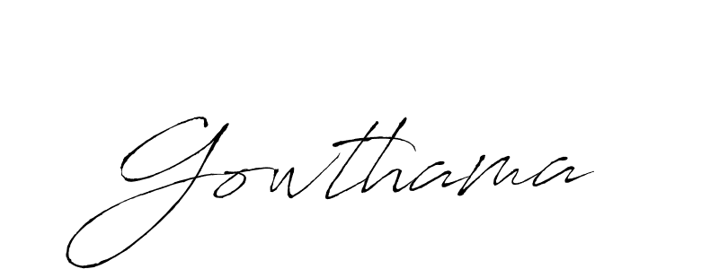 It looks lik you need a new signature style for name Gowthama. Design unique handwritten (Antro_Vectra) signature with our free signature maker in just a few clicks. Gowthama signature style 6 images and pictures png