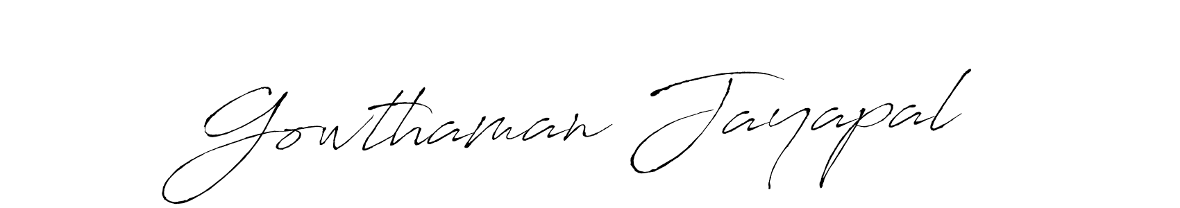 Use a signature maker to create a handwritten signature online. With this signature software, you can design (Antro_Vectra) your own signature for name Gowthaman Jayapal. Gowthaman Jayapal signature style 6 images and pictures png