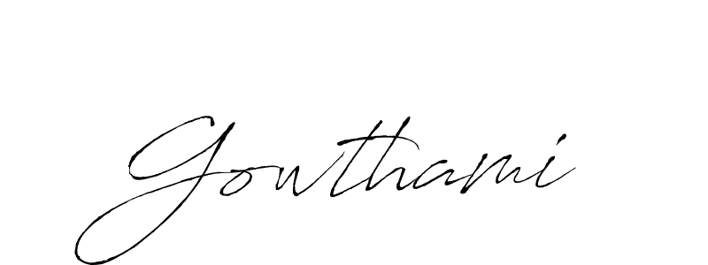 You should practise on your own different ways (Antro_Vectra) to write your name (Gowthami) in signature. don't let someone else do it for you. Gowthami signature style 6 images and pictures png