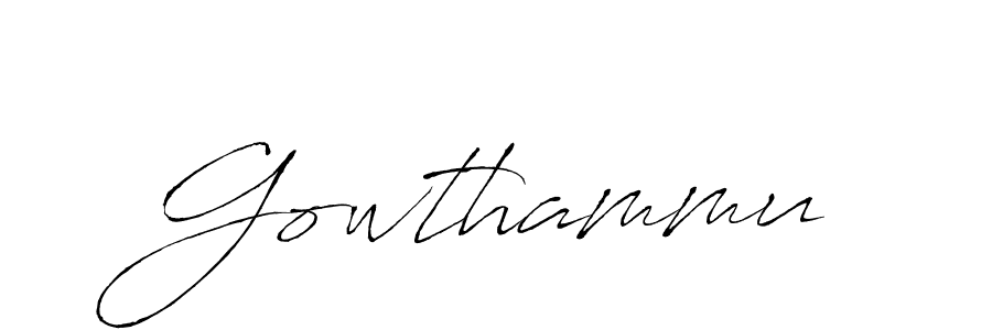 The best way (Antro_Vectra) to make a short signature is to pick only two or three words in your name. The name Gowthammu include a total of six letters. For converting this name. Gowthammu signature style 6 images and pictures png