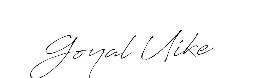 Once you've used our free online signature maker to create your best signature Antro_Vectra style, it's time to enjoy all of the benefits that Goyal Uike name signing documents. Goyal Uike signature style 6 images and pictures png