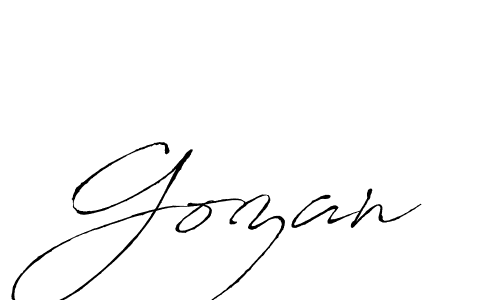 Also we have Gozan name is the best signature style. Create professional handwritten signature collection using Antro_Vectra autograph style. Gozan signature style 6 images and pictures png