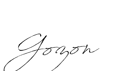 Also You can easily find your signature by using the search form. We will create Gozon name handwritten signature images for you free of cost using Antro_Vectra sign style. Gozon signature style 6 images and pictures png