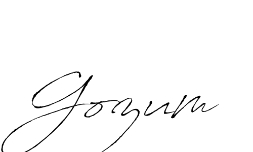 Antro_Vectra is a professional signature style that is perfect for those who want to add a touch of class to their signature. It is also a great choice for those who want to make their signature more unique. Get Gozum name to fancy signature for free. Gozum signature style 6 images and pictures png