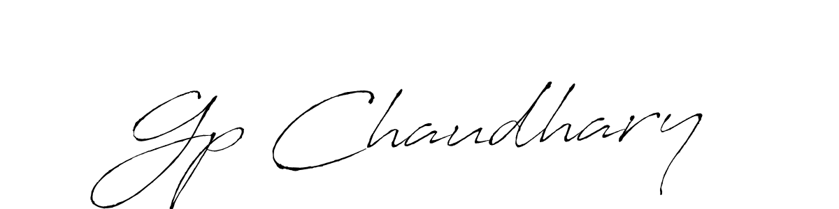 Gp Chaudhary stylish signature style. Best Handwritten Sign (Antro_Vectra) for my name. Handwritten Signature Collection Ideas for my name Gp Chaudhary. Gp Chaudhary signature style 6 images and pictures png