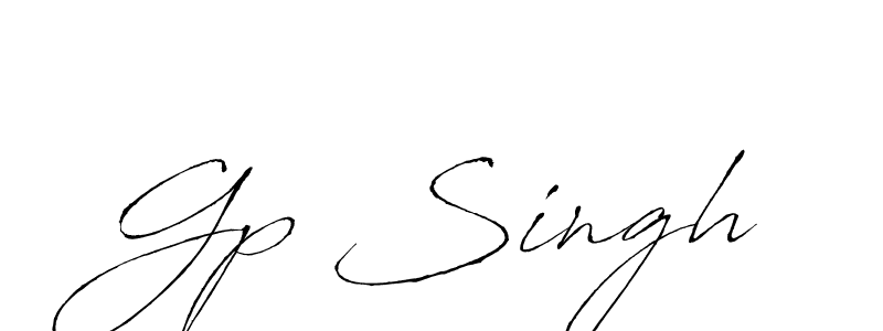 How to make Gp Singh name signature. Use Antro_Vectra style for creating short signs online. This is the latest handwritten sign. Gp Singh signature style 6 images and pictures png