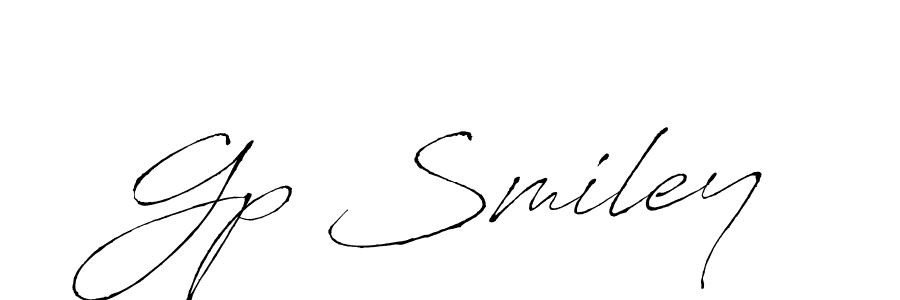 How to make Gp Smiley signature? Antro_Vectra is a professional autograph style. Create handwritten signature for Gp Smiley name. Gp Smiley signature style 6 images and pictures png