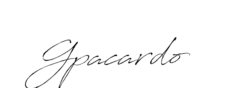 Design your own signature with our free online signature maker. With this signature software, you can create a handwritten (Antro_Vectra) signature for name Gpacardo. Gpacardo signature style 6 images and pictures png