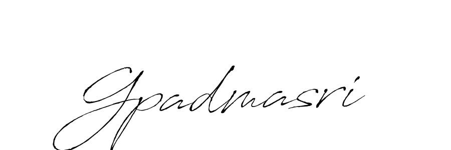 You should practise on your own different ways (Antro_Vectra) to write your name (Gpadmasri) in signature. don't let someone else do it for you. Gpadmasri signature style 6 images and pictures png