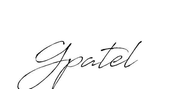 Gpatel stylish signature style. Best Handwritten Sign (Antro_Vectra) for my name. Handwritten Signature Collection Ideas for my name Gpatel. Gpatel signature style 6 images and pictures png